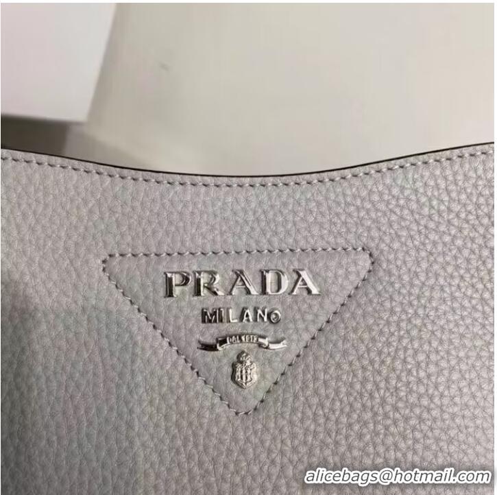 Grade Quality Prada Leather mini shoulder bag 1BH191 Grey