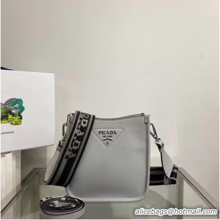 Grade Quality Prada Leather mini shoulder bag 1BH191 Grey