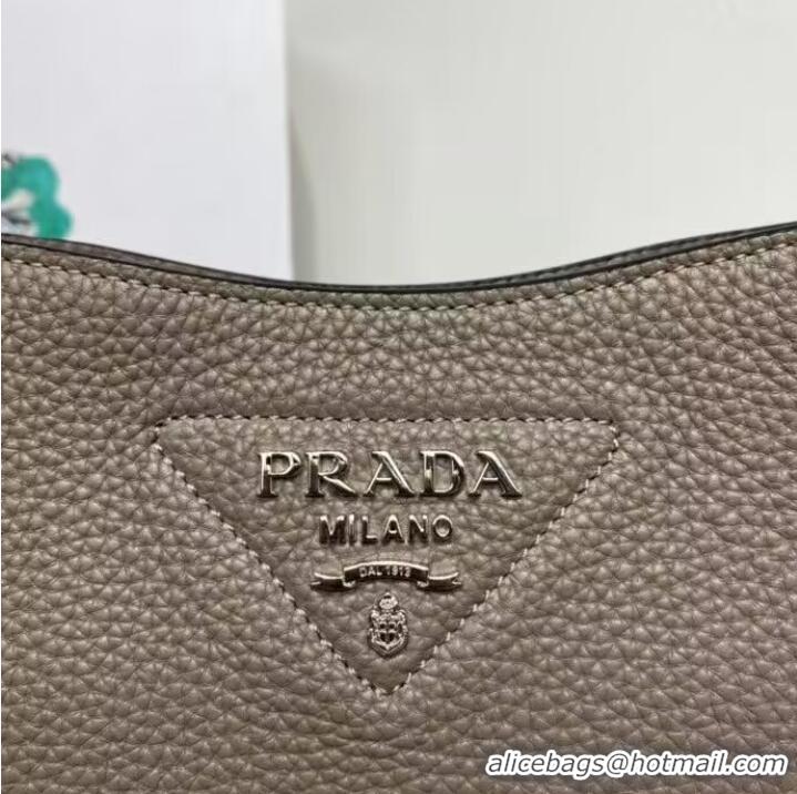 Most Popular Prada Leather mini shoulder bag 1BH191 Taupe