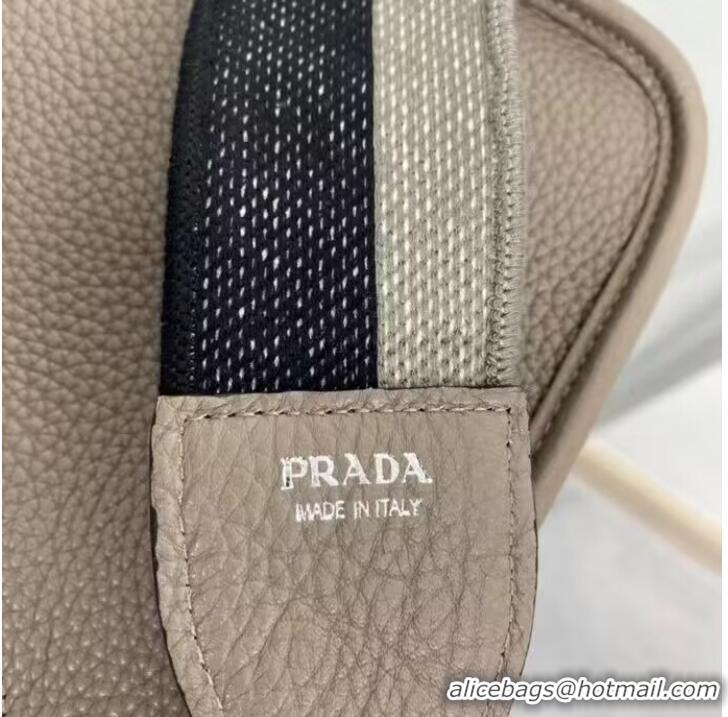 Most Popular Prada Leather mini shoulder bag 1BH191 Taupe