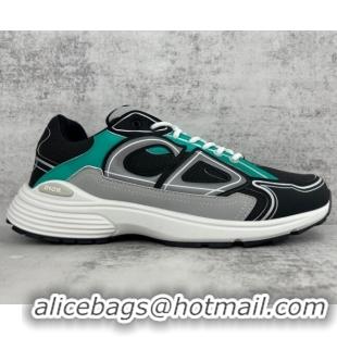 Good Product Dior B30 Sneakers in Mesh and Technical Fabric Green/Black/Grey 122932