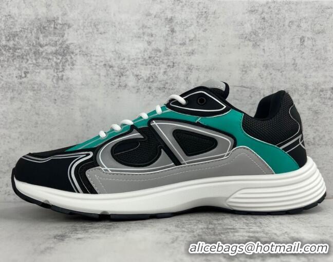 Good Product Dior B30 Sneakers in Mesh and Technical Fabric Green/Black/Grey 122932