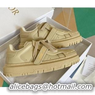 Duplicate Dior DIOR-ID Sneakers in Calfskin Leather Beige 2122946