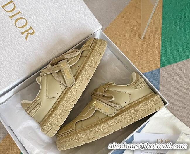 Duplicate Dior DIOR-ID Sneakers in Calfskin Leather Beige 2122946