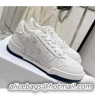 Top Design Dior One Sneakers in Oblique Perforated Calfskin White 013034