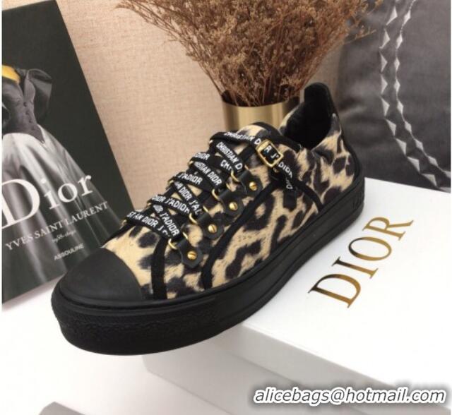 Shop Duplicate Dior Mizza Pattern Sneakers Beige 0213065