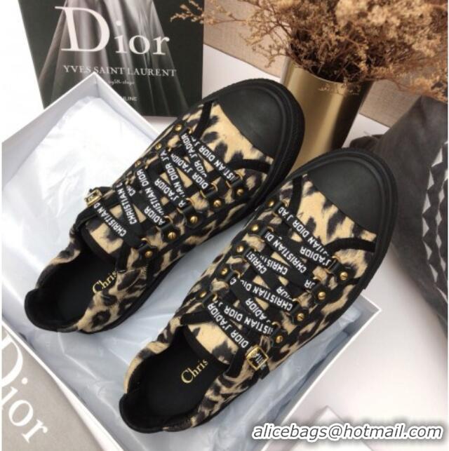 Shop Duplicate Dior Mizza Pattern Sneakers Beige 0213065