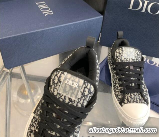 1:1 aaaaa Dior BY ERL B23 Skater Sneakers in Blue and Beige Oblique Embroidered Cotton 022827