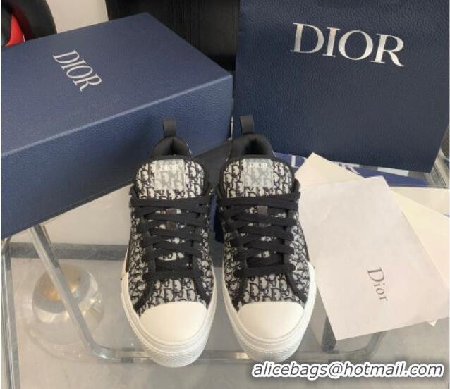 1:1 aaaaa Dior BY ERL B23 Skater Sneakers in Blue and Beige Oblique Embroidered Cotton 022827