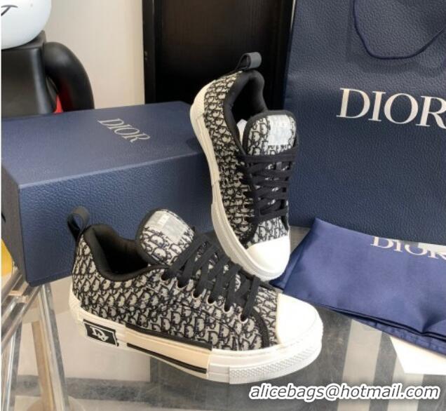 1:1 aaaaa Dior BY ERL B23 Skater Sneakers in Blue and Beige Oblique Embroidered Cotton 022827