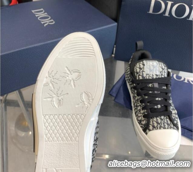 1:1 aaaaa Dior BY ERL B23 Skater Sneakers in Blue and Beige Oblique Embroidered Cotton 022827