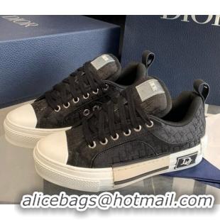 Purchase Dior BY ERL B23 Skater Sneakers in Black Oblique Embroidered Cotton 3022824