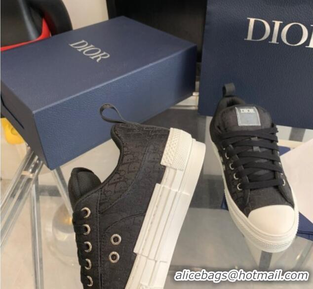 Purchase Dior BY ERL B23 Skater Sneakers in Black Oblique Embroidered Cotton 3022824