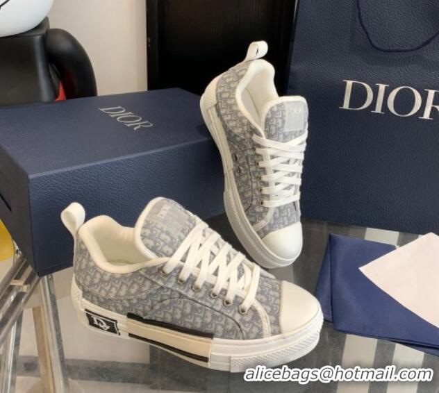 Good Quality Dior BY ERL B23 Skater Sneakers in Grey Oblique Embroidered Cotton 022826