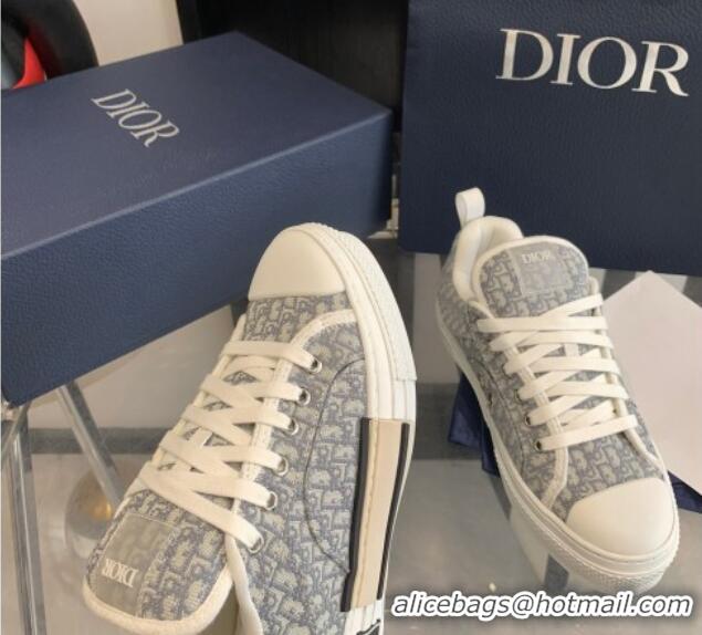 Good Quality Dior BY ERL B23 Skater Sneakers in Grey Oblique Embroidered Cotton 022826