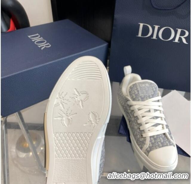 Good Quality Dior BY ERL B23 Skater Sneakers in Grey Oblique Embroidered Cotton 022826