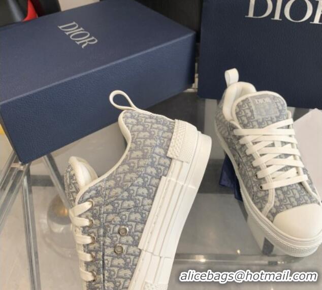 Good Quality Dior BY ERL B23 Skater Sneakers in Grey Oblique Embroidered Cotton 022826