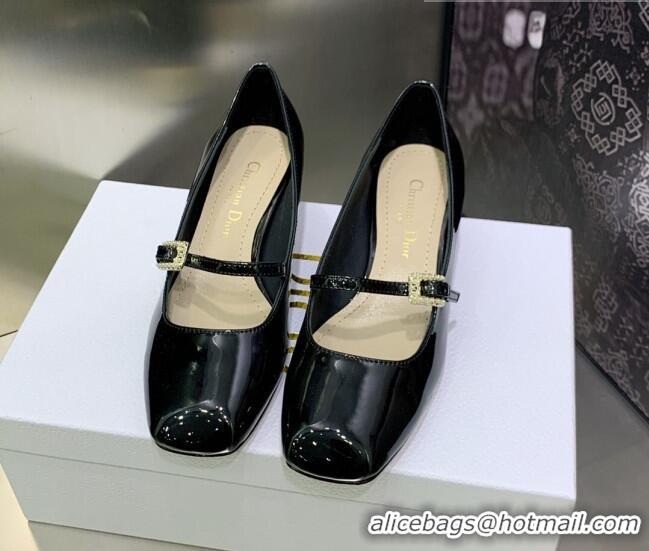 Unique Style Dior D-Shine Ballet Pumps 3.5cm in Patent Leather with Pearls 030223