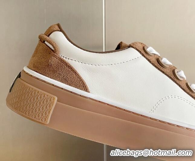 Most Popular Dior Walk'n'Dior Sneakers in Suede and Leather White/Brown 0321042