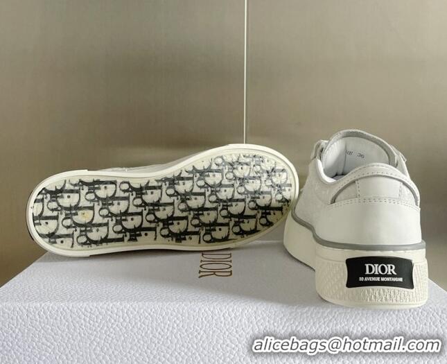 Good Product Dior Walk'n'Dior Sneakers in Oblique Cotton and Leather White 0321044