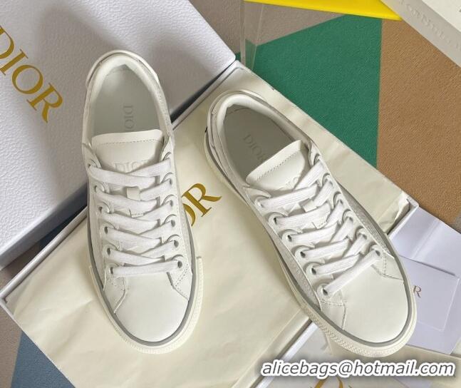 Good Product Dior Walk'n'Dior Sneakers in Oblique Cotton and Leather White 0321044