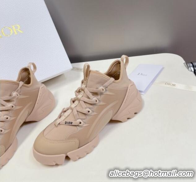 Fashion Dior D-Connect Sneakers in Nude Technical Fabric 329009