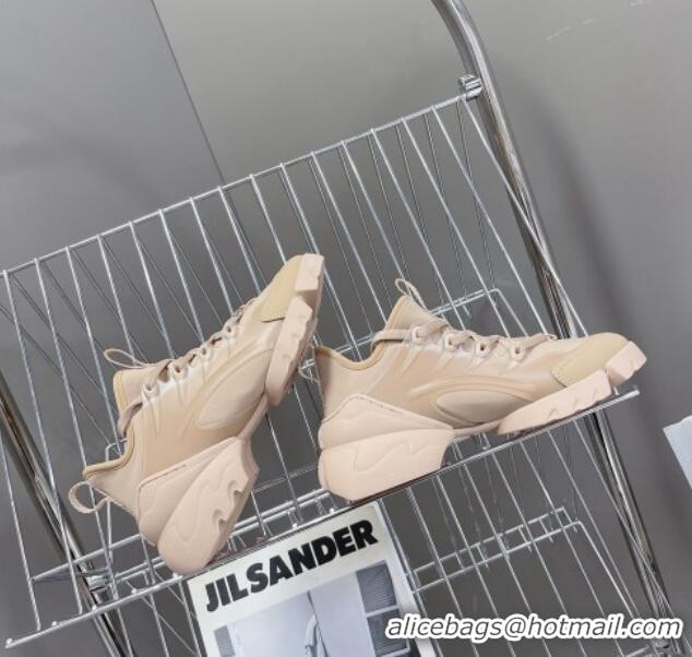 Fashion Dior D-Connect Sneakers in Nude Technical Fabric 329009