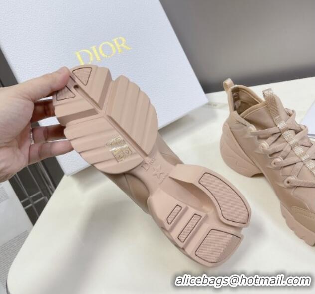 Fashion Dior D-Connect Sneakers in Nude Technical Fabric 329009