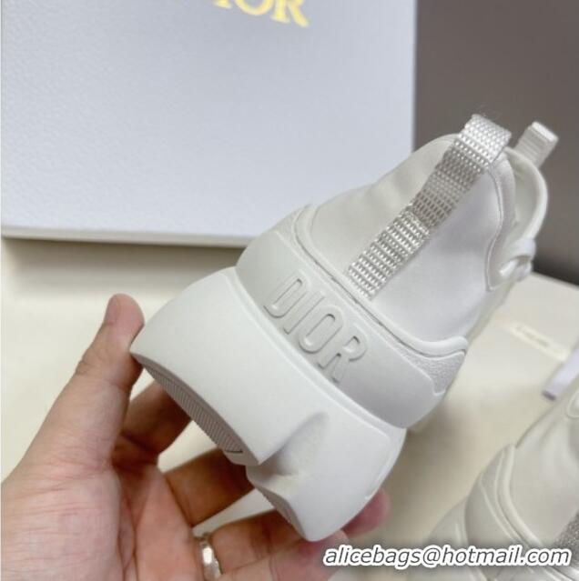 Durable Dior D-Connect Sneakers in White Technical Fabric 0329011