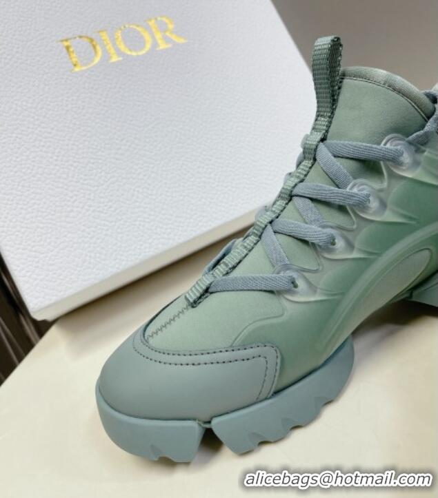 Perfect Dior D-Connect Sneakers in Light Green Technical Fabric 329013