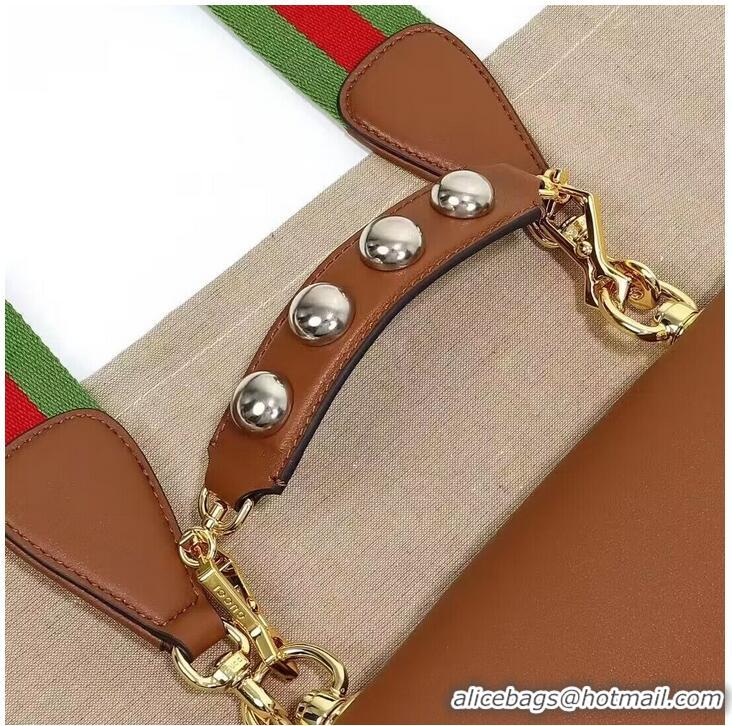 Unique Grade Gucci Blondie Top Handle Bag 699277 Brown