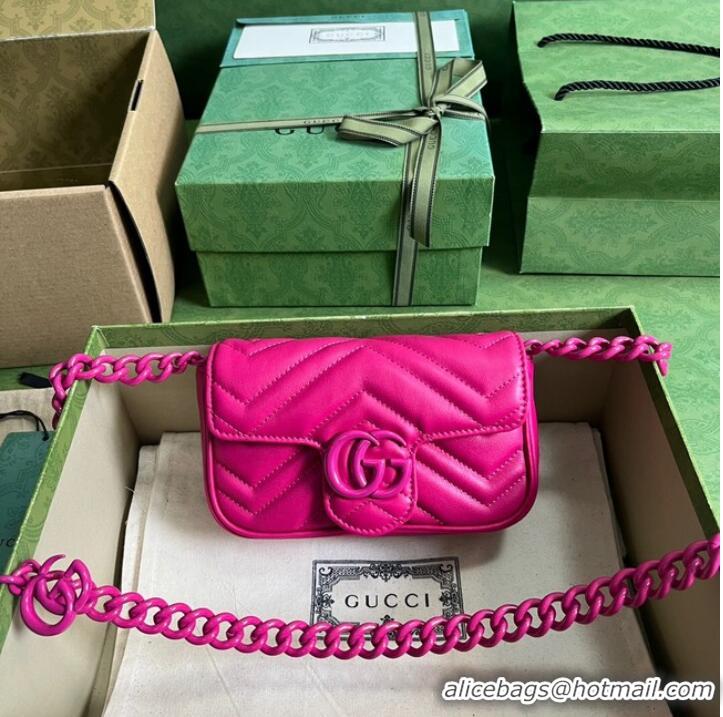 Good Product Gucci GG Marmont belt bag 699757 plum