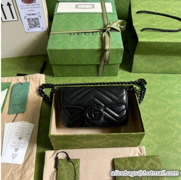 Super Quality Gucci GG Marmont belt bag 699757 black