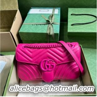 Reasonable Price Gucci GG MARMONT SMALL SHOULDER BAG 443497 plum