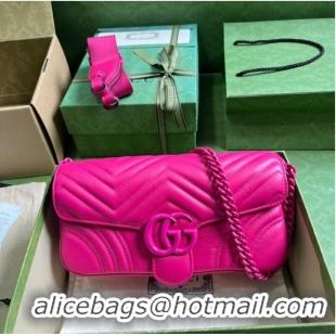 Famous Brand Gucci GG MARMONT SHOULDER BAG 734814 plum