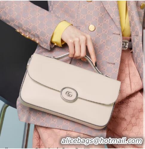 Top Grade Gucci PETITE GG SMALL SHOULDER BAG 739721 white