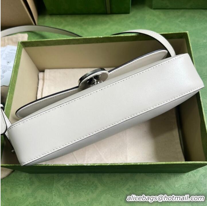 Top Grade Gucci PETITE GG SMALL SHOULDER BAG 739721 white