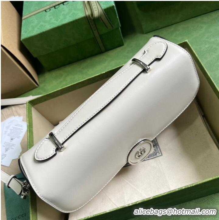 Top Grade Gucci PETITE GG SMALL SHOULDER BAG 739721 white