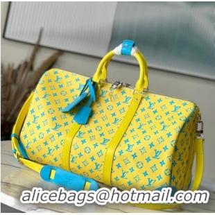 Trendy Design Louis Vuitton Keepall Bandouliere 50 M21869 Lime Green