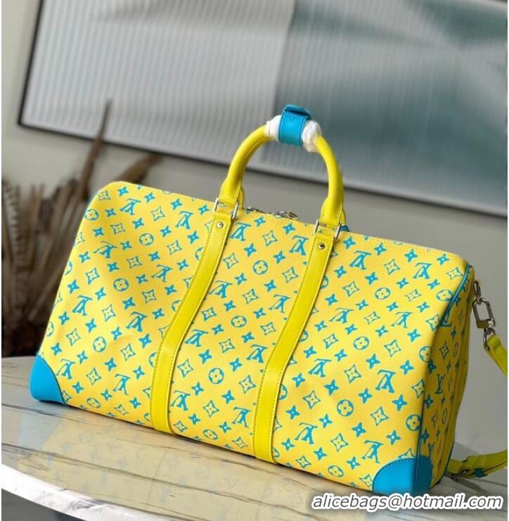 Trendy Design Louis Vuitton Keepall Bandouliere 50 M21869 Lime Green