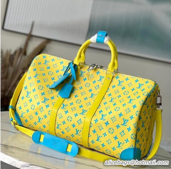 Trendy Design Louis Vuitton Keepall Bandouliere 50 M21869 Lime Green