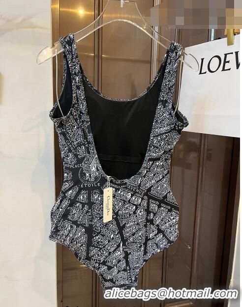 ​Hot Sell Cheap Dior Plan de Paris Swimwear 0510 Black/White 2023