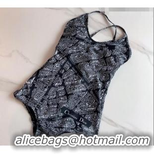 ​Famous Brand Dior Plan de Paris Swimwear 051021 Black 2023