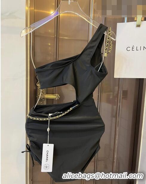 ​Popular Style Chanel Swimwear with Chain 0510 Black 2023