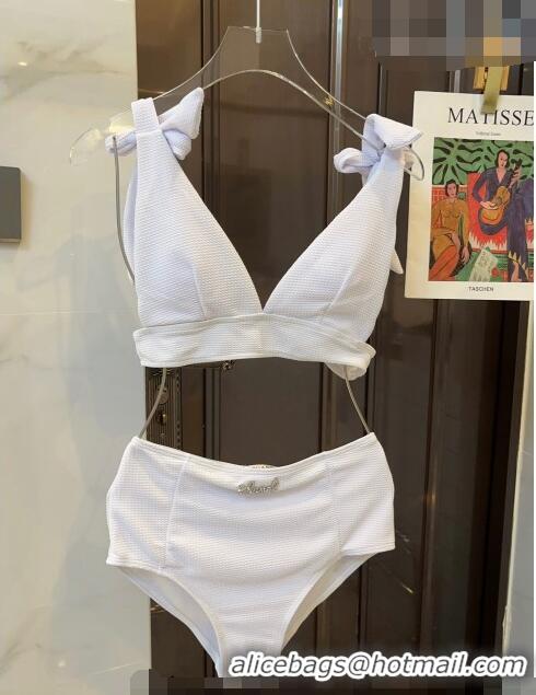 ​Most Popular Chanel Swimwear with Bow 051003 White 2023