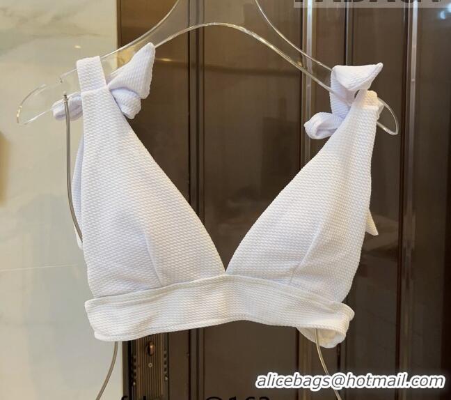 ​Most Popular Chanel Swimwear with Bow 051003 White 2023