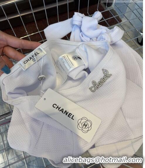 ​Most Popular Chanel Swimwear with Bow 051003 White 2023