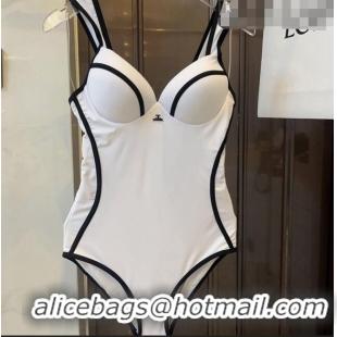 Famous Brand Chanel Swimwear 051010 White/Black 2023