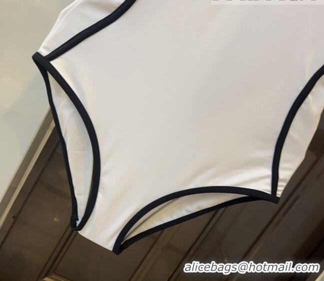 Famous Brand Chanel Swimwear 051010 White/Black 2023