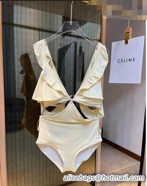 New Fashion Chanel Flouncing Swimwear 0510 Light Beige 2023